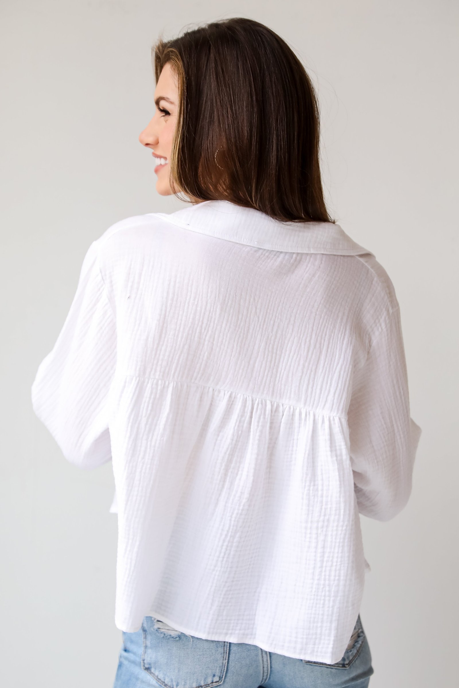 Alanna Linen Blouse - DU DEAL