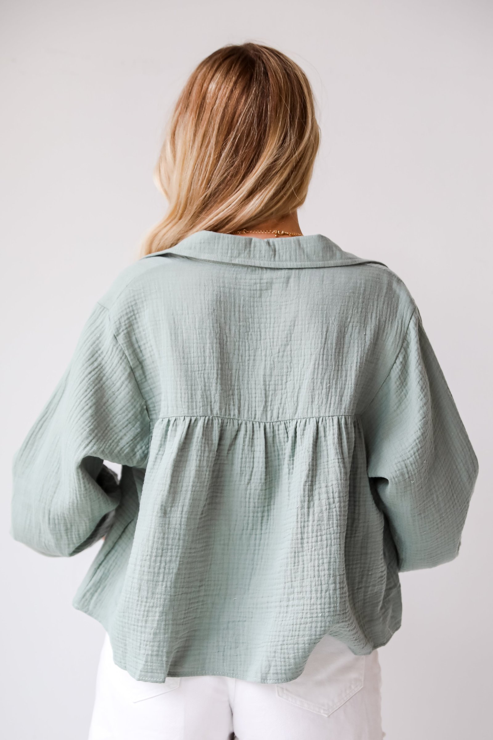 Alanna Linen Blouse - DU DEAL